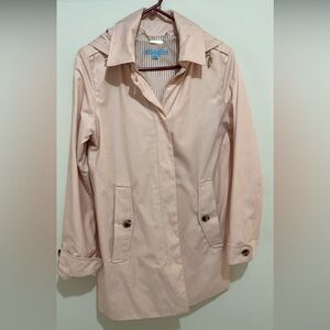 Pink trench coat